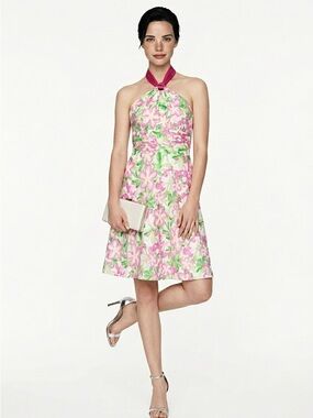 LILLY PULITZER | NEW Vintage Laurel Halter White Floral Dress Women’s Size 4